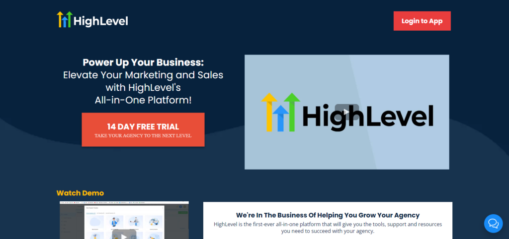 HighLevel Home Page
