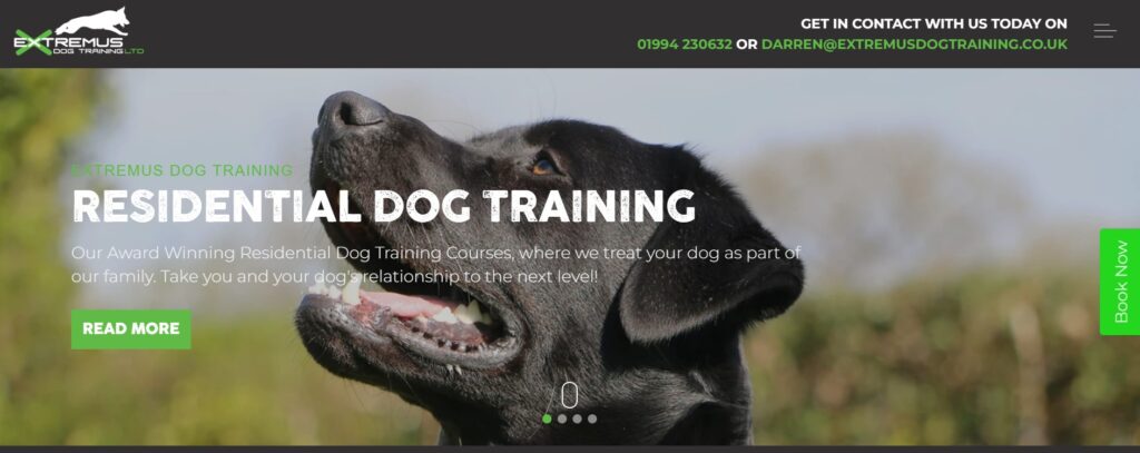 Extremus dog trainer website